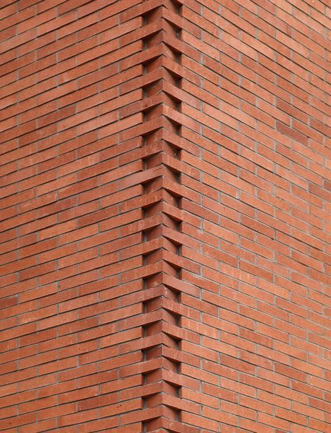 Factory Facade Design, Brick Detailing, Bricks Architecture, Bricks Design, Brick Studio, Black Brick Wall, Brick Projects, Brick Works, Cladding Design