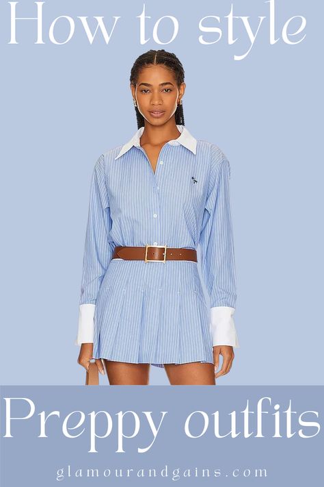 preppy country club aesthetic outfit pleated skirt striped shirt Country Club Preppy Outfit, Country Club Preppy Aesthetic, Prep Style Women Preppy Outfits, Southern Preppy Outfits Women, Country Club Chic, Club Aesthetic Outfit, Preppy Dresses Summer Country Club Prep, Country Club Aesthetic Outfits, Aesthetic Preppy Outfits