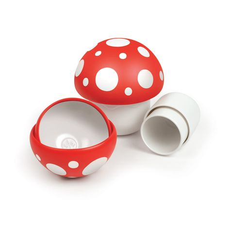 PRICES MAY VARY. FUN AND FUNCTIONAL: Fred’s Mushrooms Cups are a set of 6 dry measuring cups with a perfect ratio of cute to convenience. SIMPLE TO STORE: Not only are they cute as a button, they nest together so there’ll be so mush room left in the kitchen drawer! UNIQUE DESIGN: This charming 6 cup set includes 1/4 cup, 1/3 cup, 1/2 cup, 2/3 cup, 3/4 cup, and 1-cup sizes. The bottoms and tops of each mushroom are flattened to stand upright for simple storage and measuring. QUALITY MATERIALS: Mu Mushroom Measuring Spoons, Mushroom Cups, Red And White Mushroom, Dry Measuring Cups, Measuring Cups & Spoons, Kitchen Magic, Measuring Cups Set, Dried Mushrooms, Red Cups