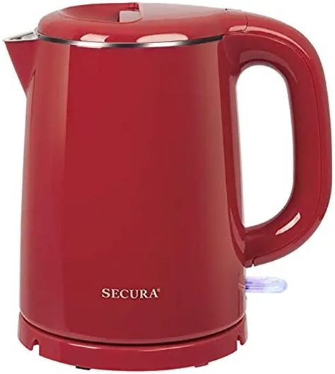 Pink Electric Kettle, Pink Electric Tea Kettle, Electronic Kettle, Red Coffee Maker, Red Kettle, Electric Tea Kettle, Red Birds, Electric Kettle, Tea Kettle