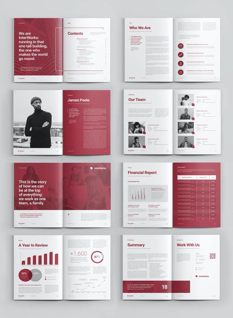 Indesign Report Layout, Pdf Report Design, Indesign Document Layout, Back Page Design, Report Design Ideas, Annual Report Design Inspiration, Business Report Design, Handbook Design, Booklet Design Layout