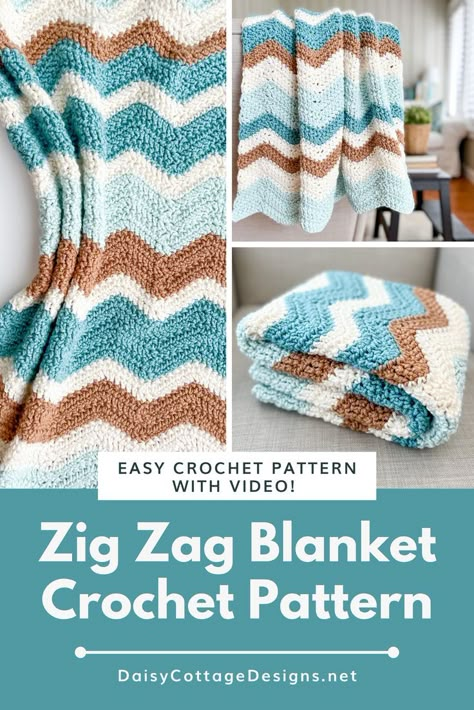 Crochet Blanket Patterns Zig Zag, Zig Zag Blanket Crochet Pattern, How To Crochet Zig Zag Pattern, Crochet Pattern For Throw Blanket, Crochet Zig Zag Pattern Free, Zig Zag Afghan Crochet Pattern Free, Twin Size Crochet Blanket Pattern, Zig Zag Afghan Crochet Pattern, Zig Zag Crochet Pattern Free