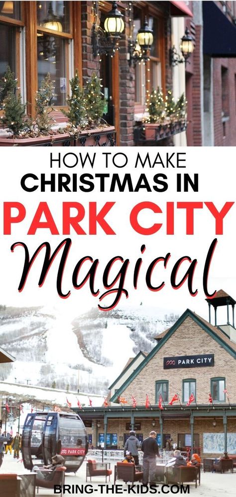 Christmas in Park City is absolutely magical. We're sharing the best Christmas events in Park City, and the best things to do to make your Park City Christmas PERFECT! #skiing #skittrip #santa #skiholiday #skiutah #parkcityutah Christmas In Park City Utah, Park City Christmas, Park City Utah Christmas, Utah Christmas, Park City Utah Winter, Christmas Trips, Outdoor Dates, Utah Winter, Utah Ski