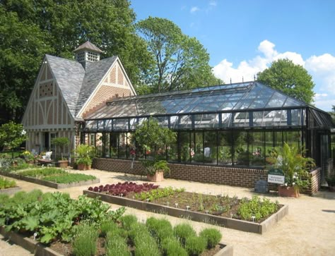 Sheep’s Run – Rumson, New Jersey | Anderson Campanella Architects Greenhouse Attached To House, Modern Greenhouses, Home Greenhouse, Backyard Greenhouse, Greenhouse Plans, Casa Exterior, Greenhouse Gardening, Earthship, Vegetable Garden Design