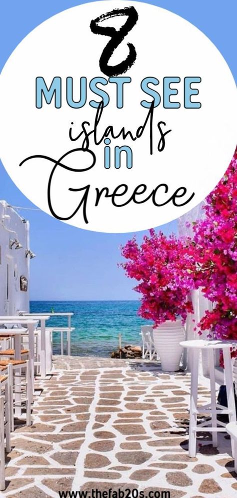 Want to go to Greece but don't know what Islands to visit?! Here are the 8 Best Greek Islands to go island hopping! From Santorini to Mykonos, these are best travel tips for honeymooners and couples alike! What is the pretties island in Greece? What is the best Greek Island to visit? Which Greek island Has the best Beaches?? Find out here!!!! #Greek #greekislands Santorini Honeymoon, Island To Visit, Islands In Greece, Singapore Travel Tips, Singapore Attractions, Greek Islands To Visit, Best Island Vacation, Greek Island Hopping, Best Greek Islands