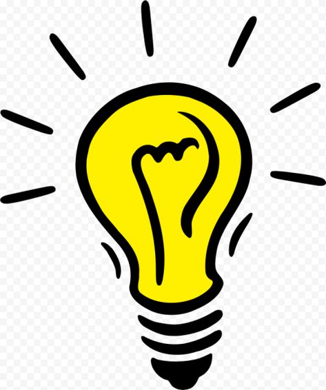 Light Bulb Doodle, Bulb Doodle, Bulb Png, Png Light, Blue Light Bulb, Red Light Bulbs, Background Png Images, Yellow Png, Light Bulb Icon