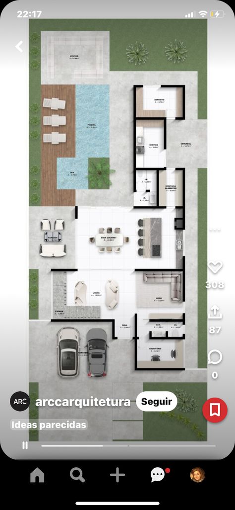 300m2 House Plan 2 Floor, House Layout Plans, Good House, Best House Plans, House Layouts, Barndominium, 2nd Floor, Graphic Design Posters, Steel Frame