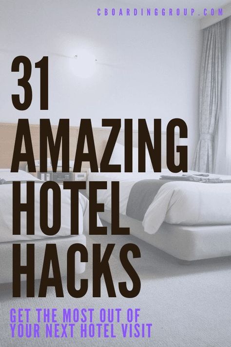 Cheap Hotel Hacks, Hotel Hacks Tips, Hotel Must Haves, Hotel Living Hacks Ideas, Hotel Organization, Hotel Activities, Business Travel Hacks, Vacation Hacks, Flight Hacks