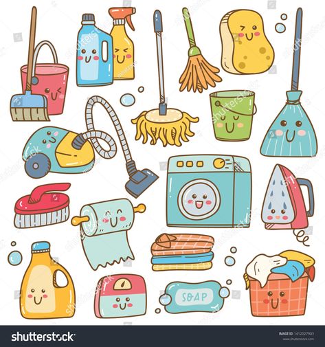 household equipment in kawaii doodle illustration #Ad , #affiliate, #equipment#household#kawaii#illustration Kawaii Objects, Doodles Kawaii, Kawaii Doodle, Zestaw Ikon, 귀여운 음식 그림, Kawaii Clipart, Kawaii Illustration, Cute Doodles Drawings, Doodle Illustration