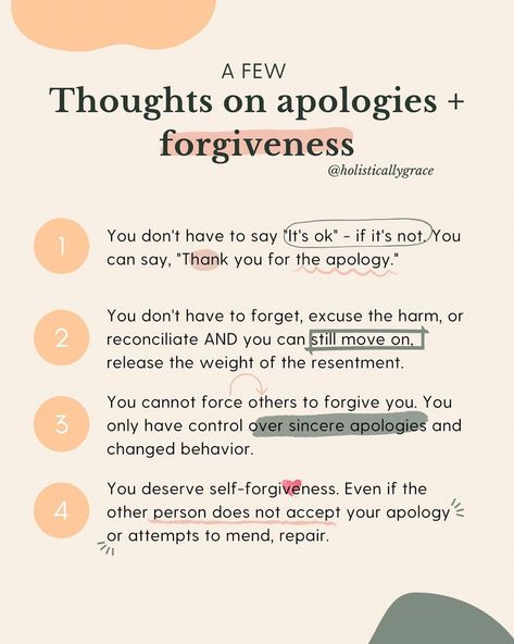 @holisticallygrace shared a photo on Instagram: “And you get to define what forgiveness looks like for you. And when it comes to providing forgiveness for ourselves (which we all deserve)…” • Jul 27, 2021 at 7:02pm UTC Love You Baby, Forgiving Yourself, You Deserve, Healthy Body, Emotional Health, Healthy Relationships, Self Care, Psychology, Things To Come