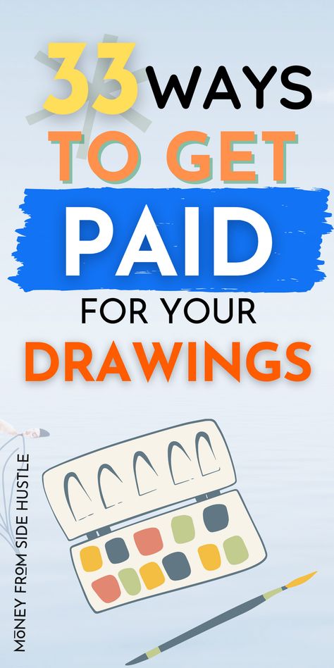 If you are creative, you can use your talent to make money working from home. Artists can make money with their drawings using these platforms. How To Make Money As An Artist, Teaching Drawing, Making Stickers, Legitimate Work From Home, How To Make Stickers, Earning Money, Ways To Make Money, Make Money Fast, Fast Money