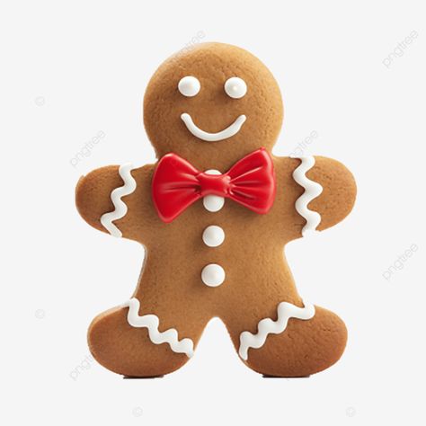 a gingerbread man for christmas 3d clipart christmas png Gingerbread Cookies Drawing, Gingerbread Man Designs, Ginger Man Cookies, Gingerbread Man Template, White Background Christmas, Gingerbread Cookies Decorated, Holiday Flyer Template, Bread Man, Christmas Gingerbread Man