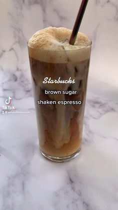 How To Make Shaken Espresso, How To Make Espresso Drinks, How To Make A Shaken Espresso, How To Make Brown Sugar Shaken Espresso, Espresso Drink Recipes At Home, Iced Shaken Espresso At Home, Diy Espresso Drinks, Diy Brown Sugar Shaken Espresso, Cold Espresso Drinks