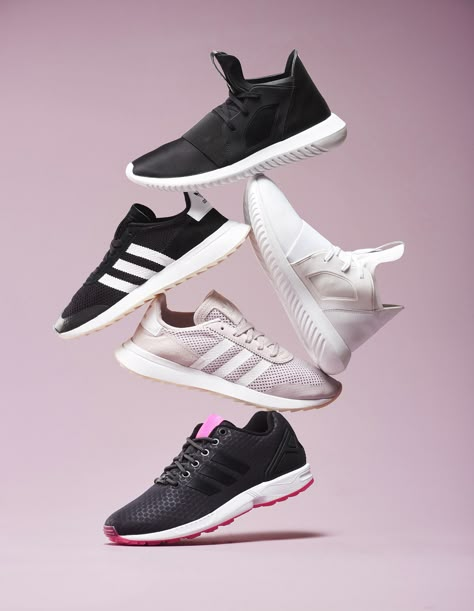 Adidas footwear still life photography for Next Shoes Photography Ideas, Footwear Photography, Flat Lay Photography Fashion, Shoe Photography, Shoe Advertising, Shoes Fashion Photography, Shoe Poster, Sneaker Posters, Fashion Poster Design