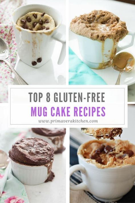 Microwave Cakes, Mug Cake Recipes, Gluten Free Mug Cake, Glutenfri Baking, Gluten Free Cake Recipe, Mug Cakes, Gluten Free Desserts Recipes, Chocolate Mug Cakes, Mug Recipes