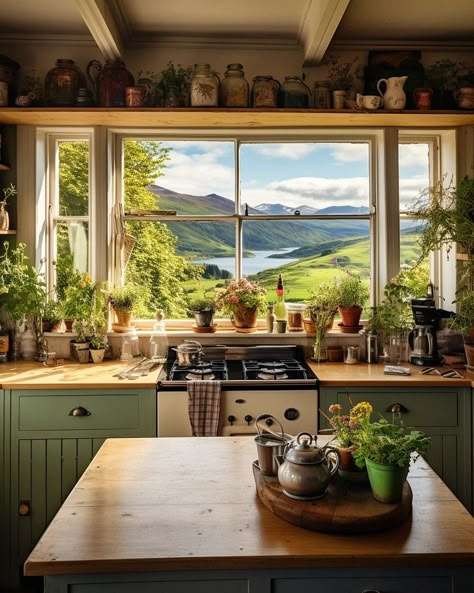 Cozy Scottish Cottage, Scottish Highlands Cottage, Scottish Country House Interiors, Scottish House Interior, Scottish Cottage Interior, Scottish Country House, Scottish Kitchen, Scottish Cottage, Scottish Cottages