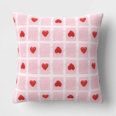 Target Valentines, Heart Pillows, Chenille Throw Pillows, Valentines Pillows, Pink Throws, Pink Throw Pillows, Pillow Pink, Chenille Throw, Green Throw Pillows