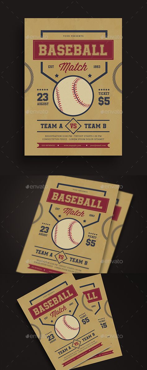 Retro #Baseball Match #Flyer - Sports Events Baseball Match, Poster Competition, White Basketball, Retro Baseball, Baseball Posters, Workout Posters, Sport Poster Design, Basketball Hoops, Sports Flyer