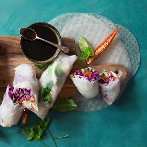 Shrimp Sushi Rolls, Cold Rolls, Quick Pickled Radishes, Shrimp Sushi, Easy Teriyaki Chicken, Rice Wraps, Spring Roll Recipe, The Recipe Critic, Filling Lunch