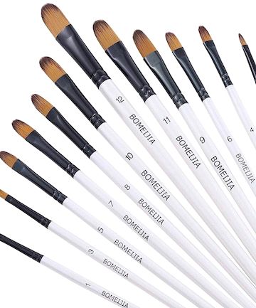 BOMEIJIA Filbert Paint Brush Set, $7.84 Best Acne Products, Thrive Causemetics, Paint Brush Set, Total Beauty, Beauty Samples, Makeup Tips And Tricks, Tinted Moisturizer, Inner Beauty, Paint Brush