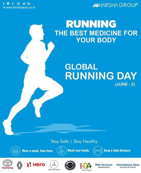 Global Running Day, Running Day, Early In The Morning, Wash Your Hands, Save Life, How To Stay Healthy, In The Morning, The Morning, Jogging