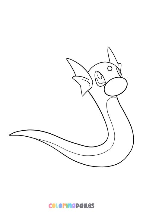 Discover fun and creative ways to engage your kids with our free Dratini coloring page, perfect for all Pokémon fans! Dratini Tattoos, Dratini Pokemon, Pokemon Sketch, Pokemon Coloring Pages, Pokemon Coloring, All Pokemon, Pokemon Fan, Pokemon Art, Art Sketches