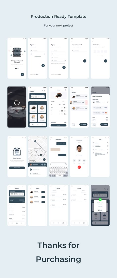 Coffee Shop App Ui Design, Coffee App Design, Kiosk Ui Design, Dashboard Design Mobile, Mobile App Design Templates, Creative App Design, Delivery App Ui, Ux Project, Onboarding App