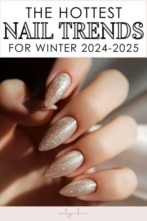 The Hottest Winter Nail Trends for 2024-2025 - Winter Chrome Nails 2024, 2025 Nails Trend, Trending Nails Winter 2024, Winter Glazed Nails, Nails Art 2024 Trends, 2024 Winter Nails Trend, Nail Shape Trends 2024, Nail Designs For Winter 2024, Nails 2024 Color Trends