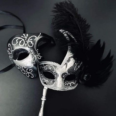 Black And White Masquerade Mask, Masquerade Party Aesthetic, Masquerade Mask Aesthetic, Mask Ball Party, Black And Gold Masquerade Mask, Blue Masquerade Mask, Wedding Masquerade, White Masquerade Mask, Silver Masquerade Mask