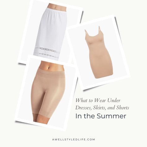 What to Wear Under Dresses, Skirts, and Shorts in the Summer What To Wear Under A Skirt, What To Wear Under Skirts, Senior Makeup, Shorts Under Dress, Look Taller And Slimmer, Curd Cake, Lemon Curd Cake, A Well Styled Life, Dress Extender