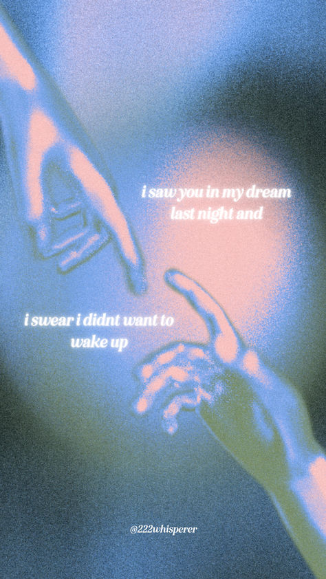 "i asw you in my dream last night and i swear i didn't want to wake up"   #lovequotesforhim #lovequotesaesthetic #cutequotesaesthetic #loveyouquotesforhim #auraaesthetic #spiritualityaesthetic #auraart #abstractart Dreamed Of You Last Night, I Dreamt Of You Last Night, I Saw You In My Dreams, Last Night Quotes, Aura Love, Love Quotes Aesthetic, Him Love Quotes, Quotes For Him Love, I Miss You Everyday