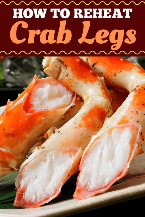 How to reheat crab legs so they stay juicy and irresistibly tender. So you can enjoy juicy crab meat that's just as good or better than your local seafood restaurant! Frozen Crab Meat Recipes, Crab Legs In The Oven, Juicy Crab, Cook Lobster, Crab Legs Recipe, Snow Crab Legs, Sea Foods, King Crab Legs, Delicious Seafood Recipes