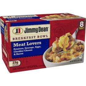 Jimmy Dean Breakfast Bowl, Homestyle Potatoes, Jimmy Dean Sausage, Honey Barbecue, Breakfast Meat, Frozen Breakfast, Jimmy Dean, Steam Recipes, Cheese Cultures