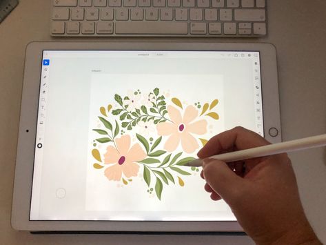 Drawing App For Ipad, Sketching Apps For Ipad, Apple Pencil Drawing Ipad, Drawing Flowers In Procreate, Autodesk Sketchbook Tutorials Ipad, Ipad Drawing Ideas, Apple Pencil Drawing, Drawing On Ipad, Sketch Tutorial