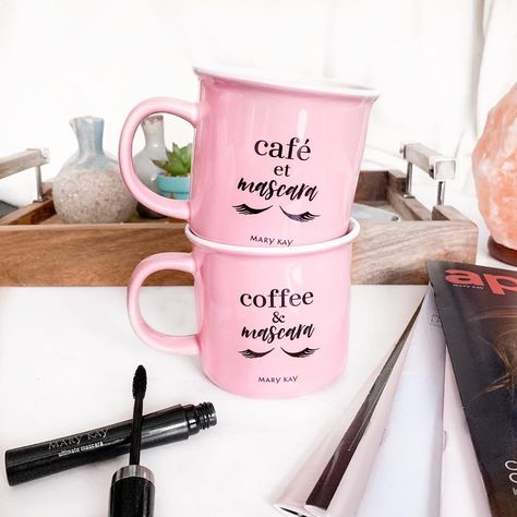 Mary Kay Canada on Instagram: “How much do you ❤️ our Morning Essentials bundle?! This gorgeous mug comes in both French and English – and features two of our bestselling…” Mary Kay Canada, Morning Essentials, Mary Kay, Bundles, Cafe, Mug, Tableware, On Instagram, Instagram