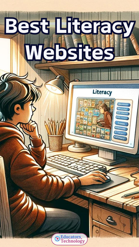 Unlock the world of reading for your students with the best literacy websites! 📚 Dive into a treasure trove of resources, interactive games, and digital libraries perfect for every reading level.  Check out the list and share your favorites. #Literacy #ReadingSkills #Education" Free Language Learning Website, Computer Activities For Kids, Digital Literacy Activities, Learn To Read Kindergarten, Teaching Child To Read, Emergent Literacy, Reading For Beginners, Classroom Videos, Classroom Strategies