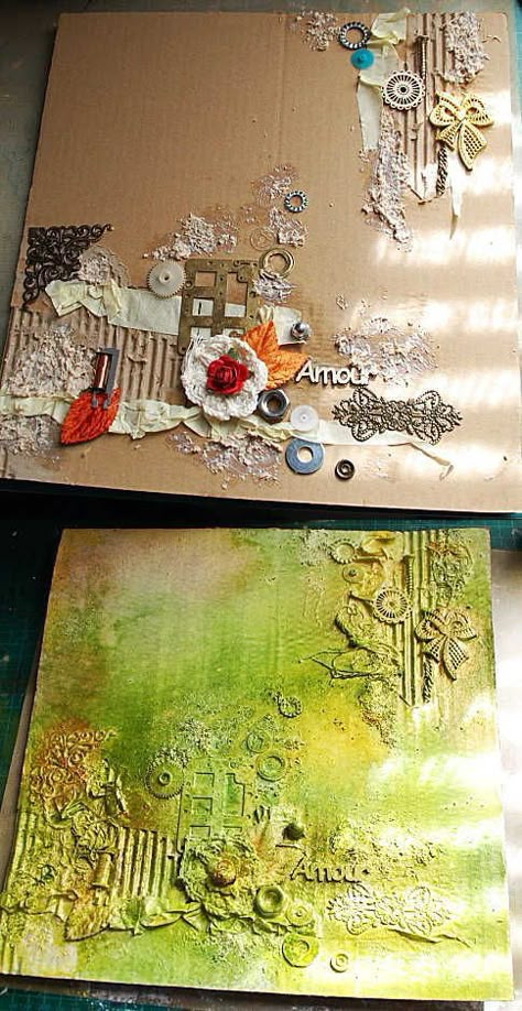 Canva Classroom, Canva Collage, Mixed Media Art Canvas, Creating Texture, Soyut Sanat Tabloları, Painting Media, Cardboard Art, Teaching Art, Art Journal Inspiration