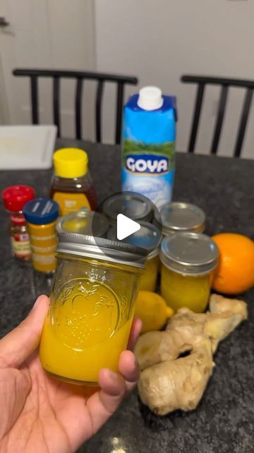 Healthy Food Facts - Tips on Instagram: "Drop ❤️ if you want more posts like this Great content by @iamsheriemarie. Follow her for more amazing content like this! . Thank you sis for putting me on cuz i needed to boo boo 😂😂😂 i take one every morning on a empty stomach its been two days and im feelinng light #gingertumericshot #detoxdrink #homemadedetoxdrink #gingershot @ninjakitchen blinder in my amazon store front link is in my bio 🛍 Recipe . 2 oranges, peeled • 2 lemons, peeled • 8 oz turmeric, cut into 1-2 inch chunks (or turmeric power 2 tbs spoon) • 8 ounces ginger, cut into 1-2 inch chunks • Pinch black pepper _ ½ cup water, more or less as needed Coconut Water: I’m using coconut water for a hydrating and replenishing drink. Make sure to look for a brand with no added sugar. Lemo Health Shots, Homemade Detox Drinks, Ginger Shot, Wellness Shots, Healthy Food Facts, Amazon Store, Food Facts, Store Front, Detox Drinks