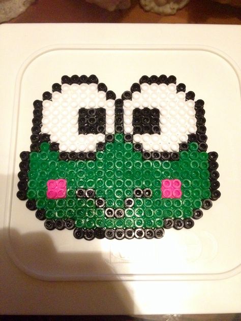 Rana Keroppi by Rubich Hama Beads, Perler Beads, Beads, Cake