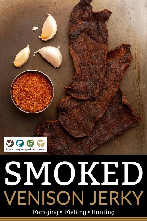 Ground Venison Jerky Recipe, Spicy Jerky Recipe, Homemade Jaffa Cakes, Deer Jerky Recipe, Venison Jerky Recipe, Smoked Venison, Smoked Jerky, Venison Jerky, Jerky Recipe