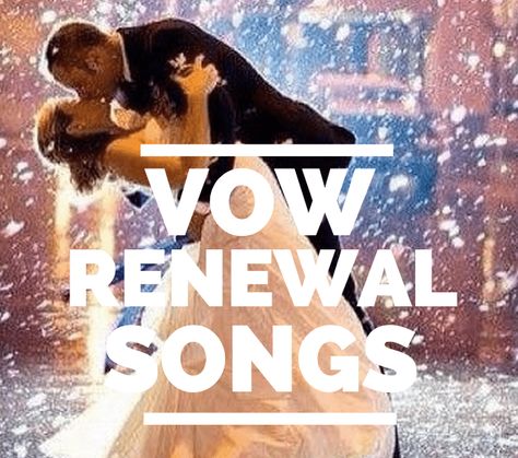 Vow renewals are special, so picking the rigtht song matters. Here is the ultimate list of songs for your vow renewal ceremony. Wedding Party Quotes, Vow Renewal Dress, Wedding Vow Renewal Ceremony, Wedding Ceremony Songs, Anniversary Songs, Vowel Renewal, Party Quotes, Renewal Wedding, 20 Wedding Anniversary