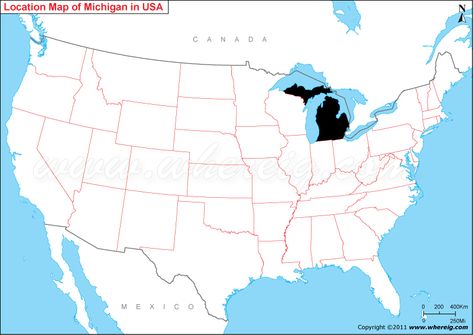 Where is Michigan United States Regions, Midwest Region, Vermont Usa, Montana State, Alabama State, Usa Map, Location Map, Us Map, The Map