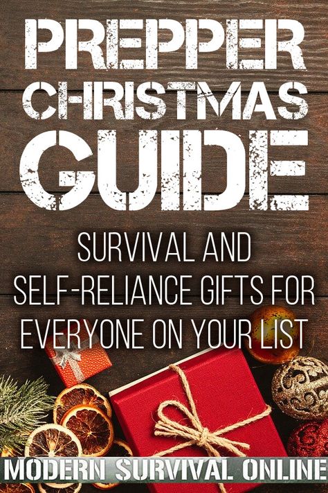 Dozens of survival and prepping gift ideas for homesteaders, self-reliance folks, self-defense purposes, books, entertainment and, of course, children. #survival #prepping #Christmas #gifts Survival Gifts, Diy Survival, Water Survival, Survival Kit Gifts, Outdoor Survival Kit, Christmas Shopping List, Homesteading Diy, Gift Ideas For Everyone, Survival Quotes