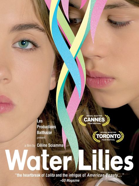 Water Lilies (2007) Bloomington Movie, Lily Movie, Queer Movies, Wlw Movies, Celine Sciamma, Adele Haenel, Movie Synopsis, Tv Posters, Water Lilly