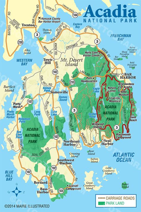 Acadia National Park map Acadia National Park Photography, Acadia National Park Map, Arcadia National Park, Maine Road Trip, Maine Trip, Boston Vacation, National Park Map, Vacation 2024, Acadia National Park Maine