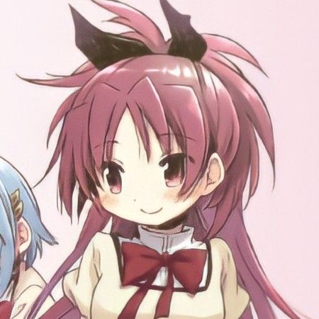 Madoka Widget, Madoka Magica Kyoko, Best Friend Pfp, Madoka Magica Icons, Kyouko Sakura, Friend Pfp, Magic Madoka, Cream Core, Magica Record