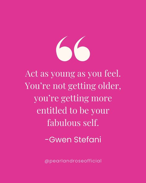 The secret to aging gracefully…Embrace every moment! 🌸Age is just a number, and you’re not just getting older, you’re leveling up to be your most fabulous self! 🍾Let’s celebrate the wisdom and beauty that comes with every passing year. ✨ Double tap if you’re ready to embrace your inner youth and live life to the fullest! 💖 Don’t forget to hit that follow button for more daily inspiration like this! #PearlandRose #AgelessBeauty #EmbraceYourFabulousSelf #womensupportingwomen #midlifere... Growing Older Quotes, Older Quotes, Living Life To The Fullest, Age Is Just A Number, Growing Older, Leveling Up, Midlife Women, Live Life To The Fullest, Getting Older