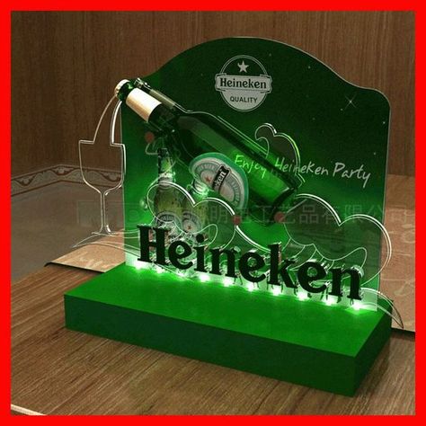 Bottle Stand Display, Beer Bottle Display, Beer Heineken, Product Display Ideas, Product Display Stand, Beer Display, Posm Display, Drink Display, Pos Design