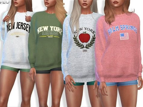 Sims Resource Sims 4 Clothes, Sims 4 Clothes Sims Resource, Sims 4 Crewneck Cc, Sims Cc Sweatshirt, Sims Cc Lululemon, Simstrouble Cc Clothes, Sweatshirt Sims 4 Cc, Sims Cc Sims Resource, Sims Resource Sims 4