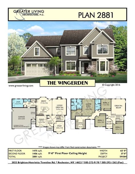 Family Home House Plans, House Blueprints Two Story, Suburban House Plans, Living Architecture, Architecture Residential, Two Story House Design, Basement House Plans, Two Story House Plans, Two Story House